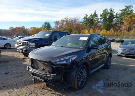 2021 Hyundai Tucson Ultimate из США, поврежденный, VIN KM8J3CAL9MU410831